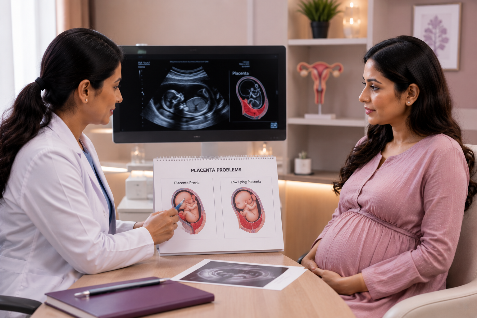 Placenta previa placental problems pregnancy scan