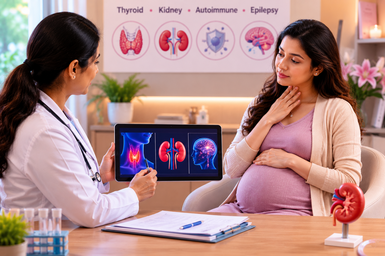 Thyroid kidney medical conditions pregnancy